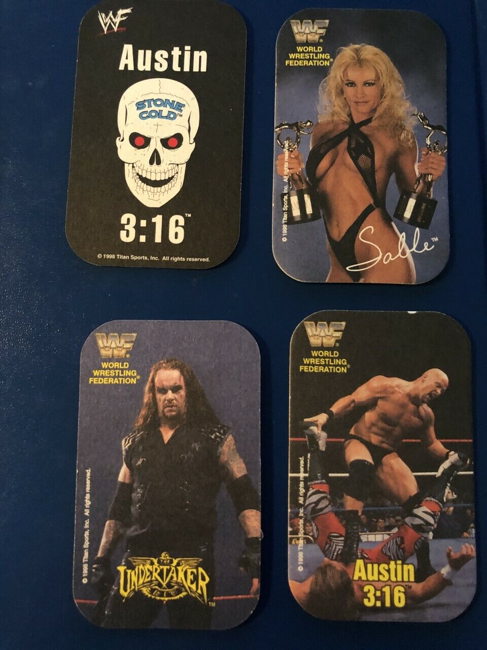 1998 WWF Titan Sports Superstar Coasters
