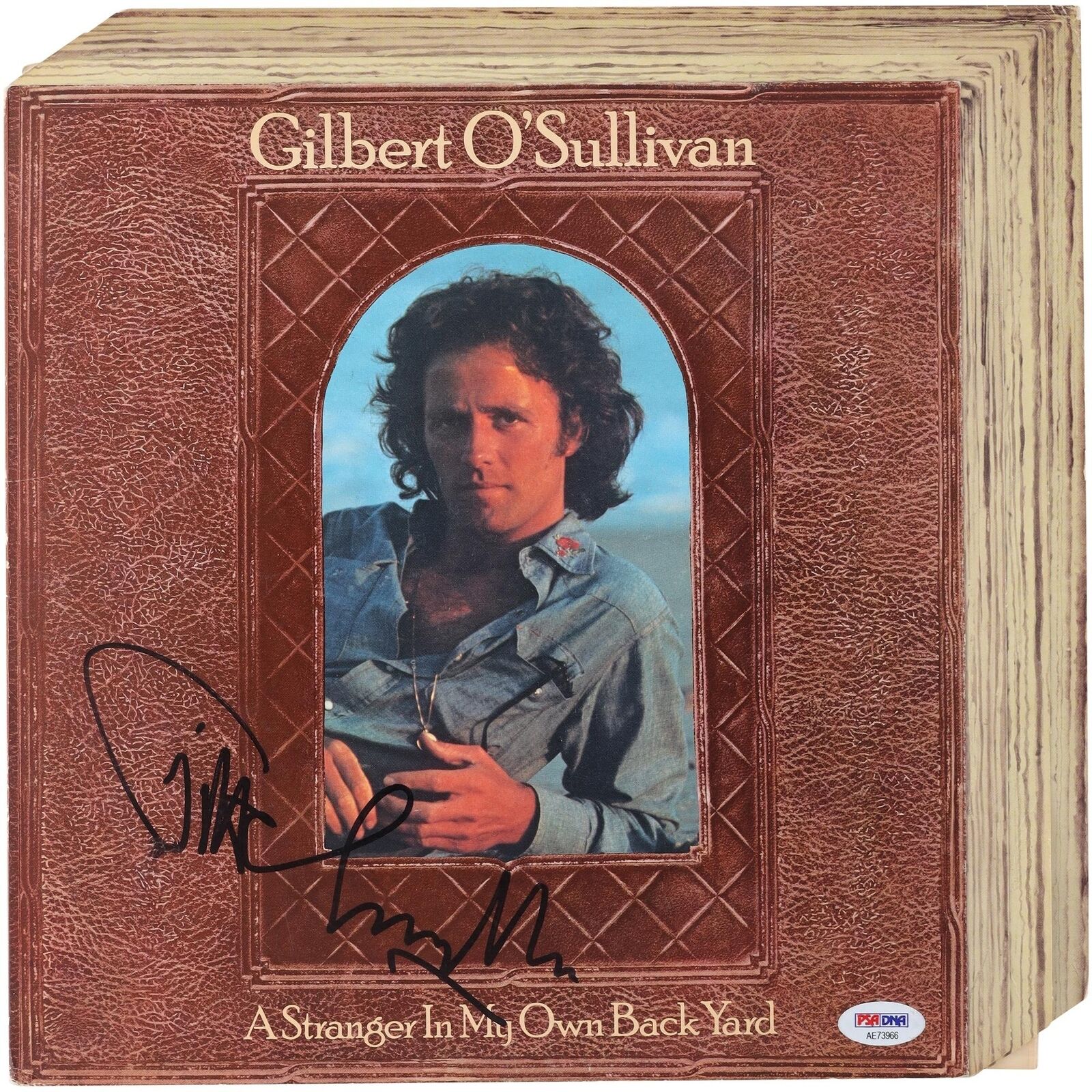 Gilbert O'Sullivan Autographed a Stranger in My Own Back Yard Album PSA