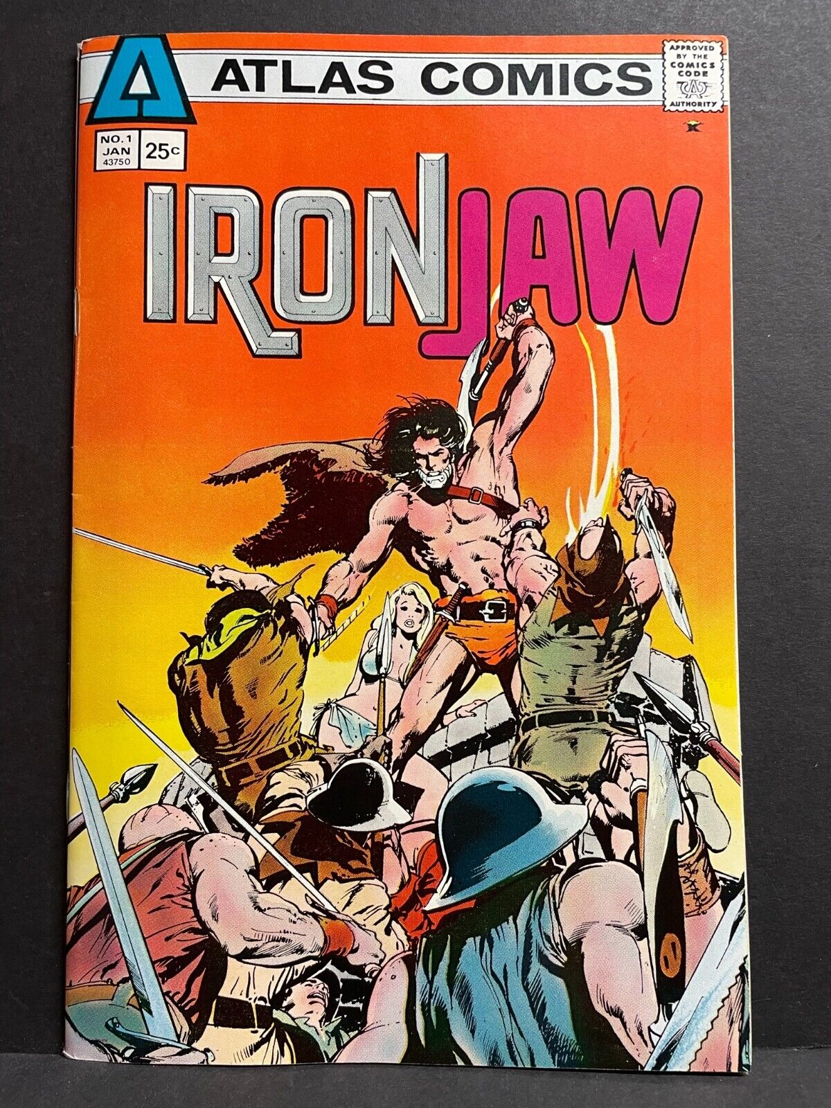 Iron Jaw #1 VF/NM 1975 High Grade Atlas Comic