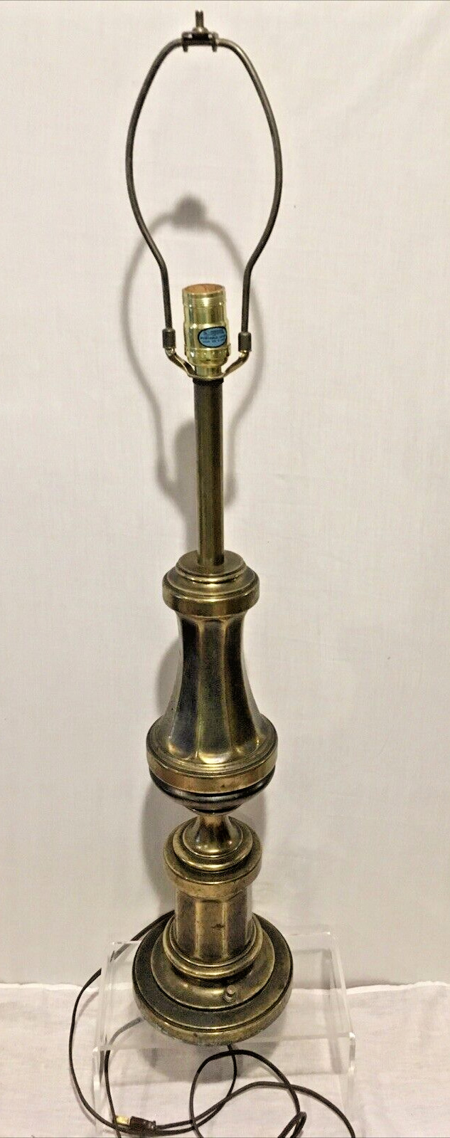 Stiffel Brass Table Lamp 3 way Bulb 34\
