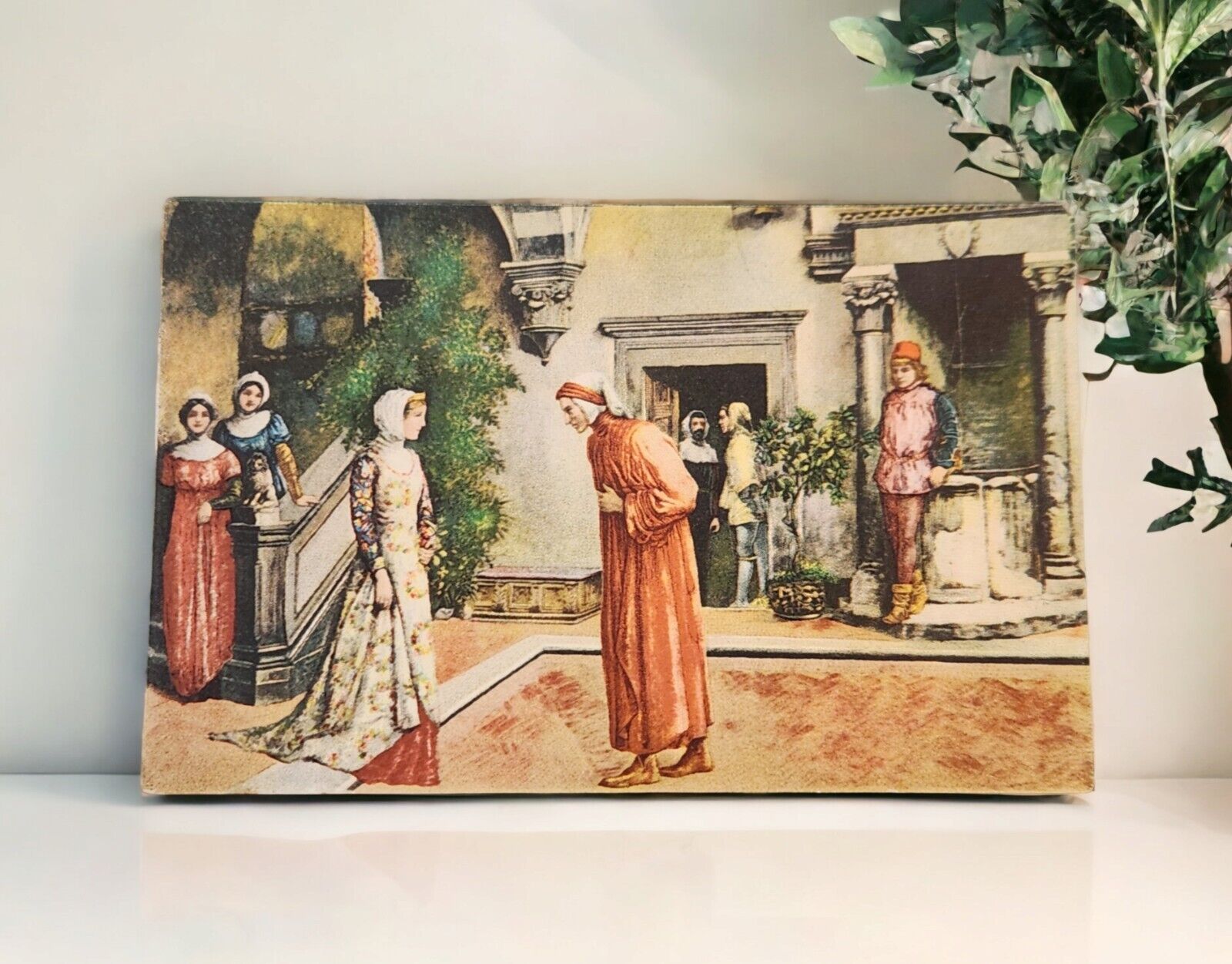 Saluto di Beatrice Nella Villa Portinari a Camerata Postcard Florence
