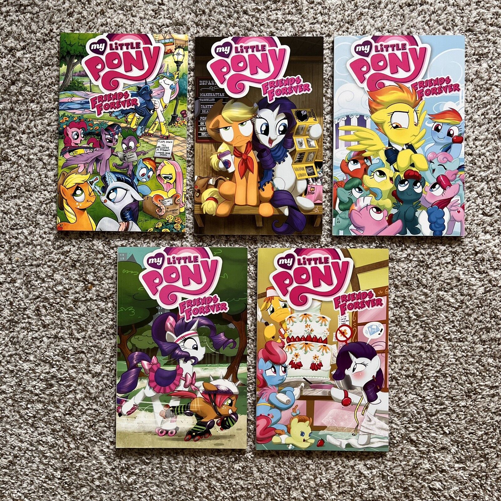 My Little Pony IDW Friends Forever Comic Books Vol 1 2 3 4 5 Lot Of 5