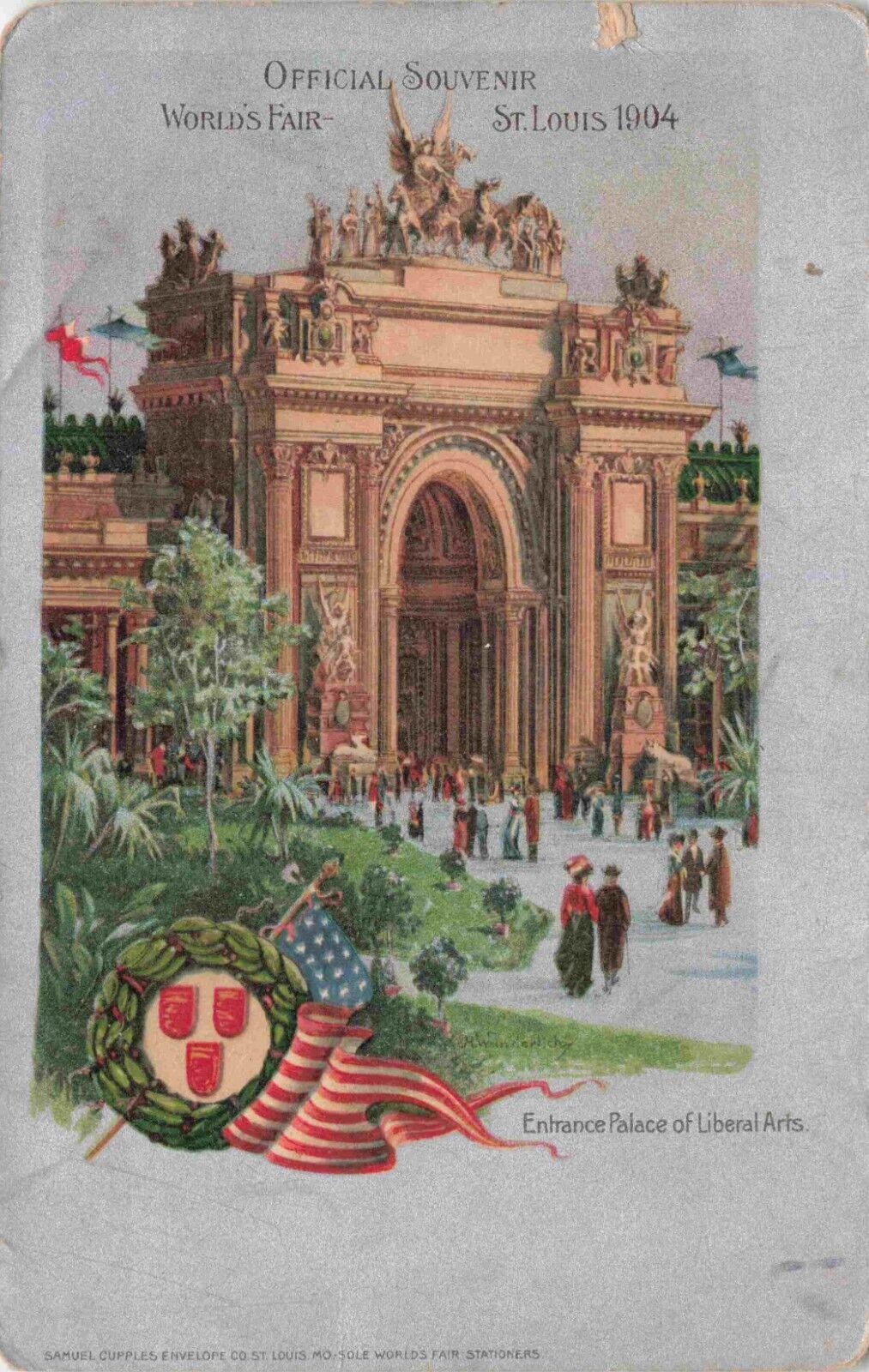 1904 St Louis World Fair Samuel Cupples Liberal Arts Palace Missouri MO Postcard