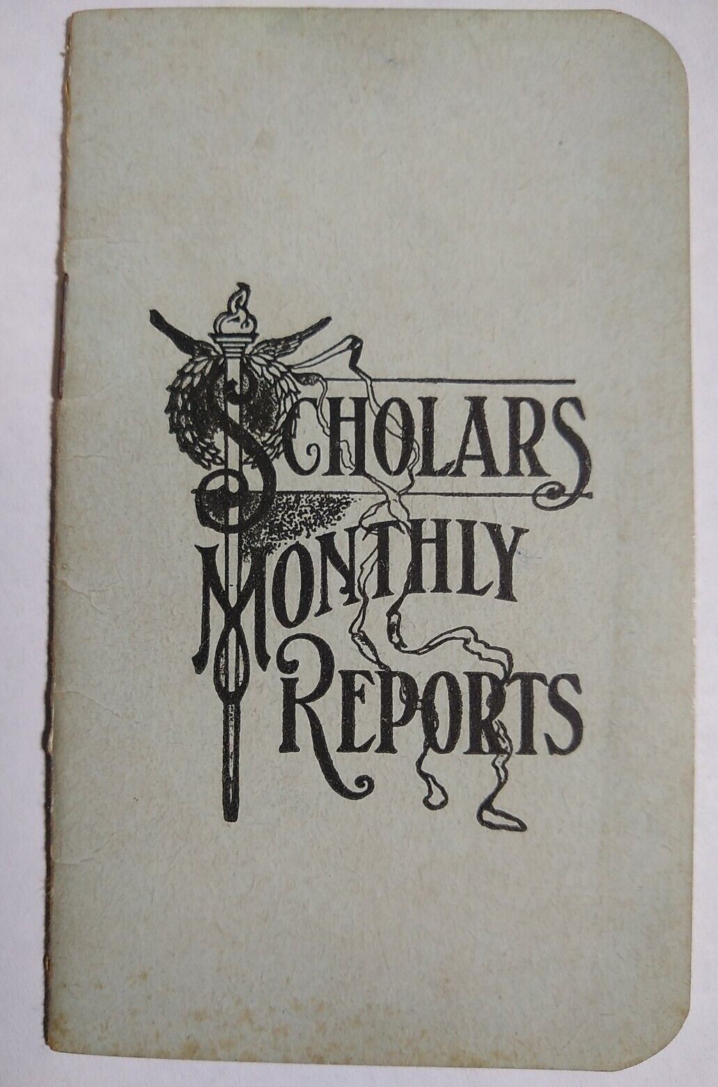 1908-09 MILFORD HIGH SCHOOL REPORT CARD Indiana Freshman Year ANTIQUE vtg 