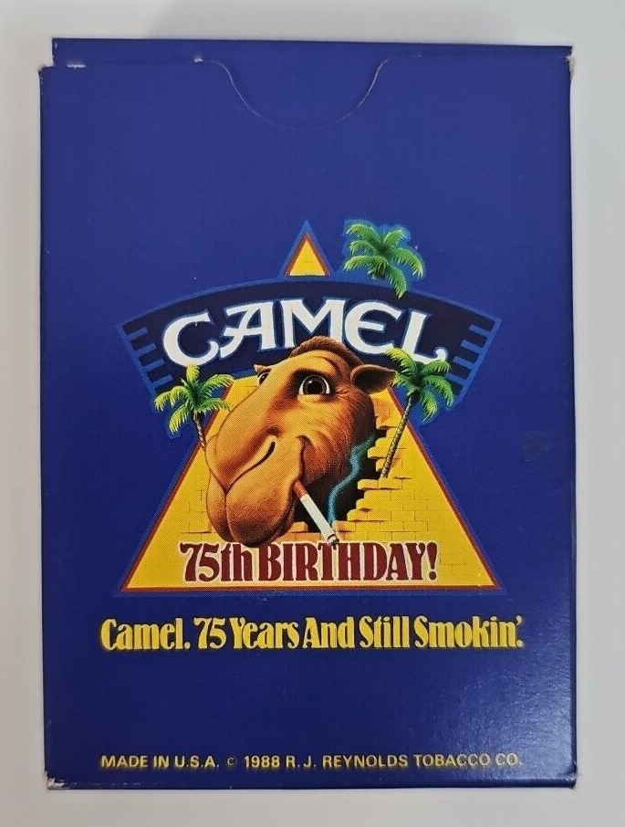 Vintage 1988 75th Birthday Camel Official Playing Cards Used