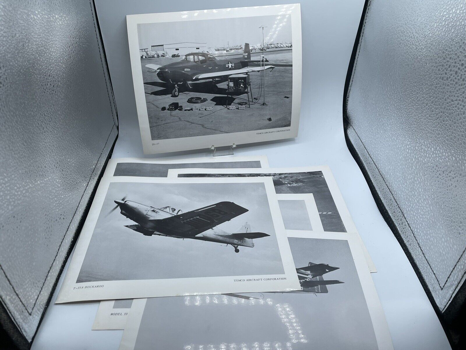 6 Vintage TEMCO Aircraft Corp. Promo Photo Print Lot