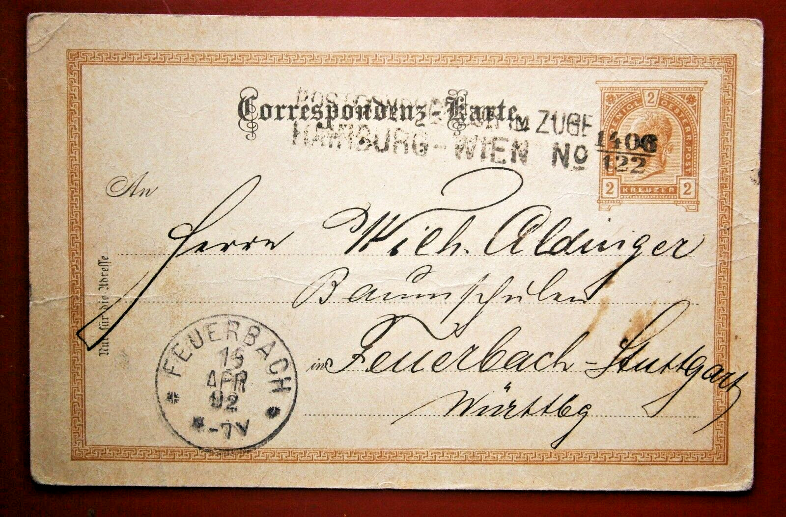AUSTRIA 1892 Postal Card with \
