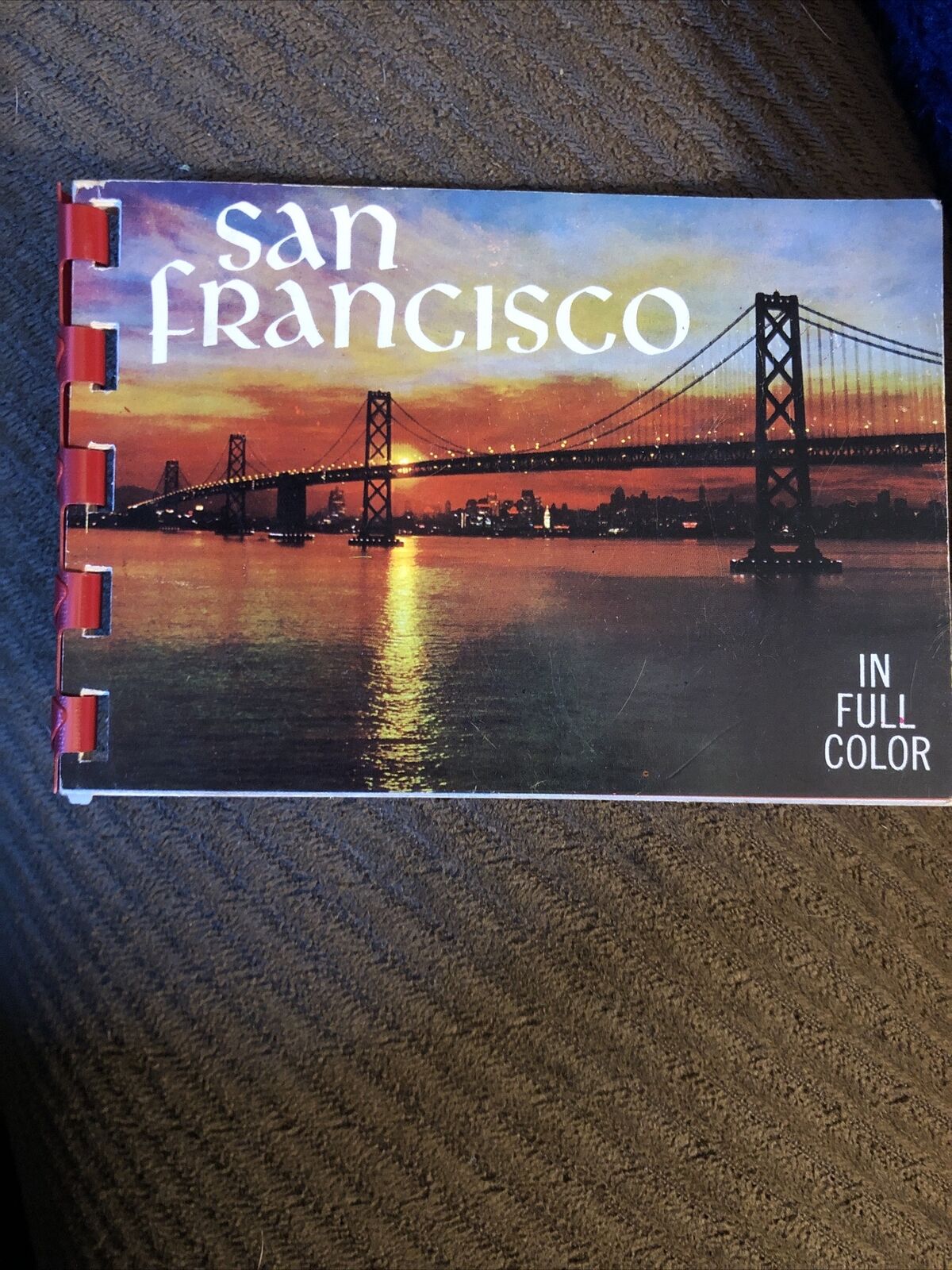 Vintage San Francisco, California Souvenir 7 Full Color Photo Album Book 1960s