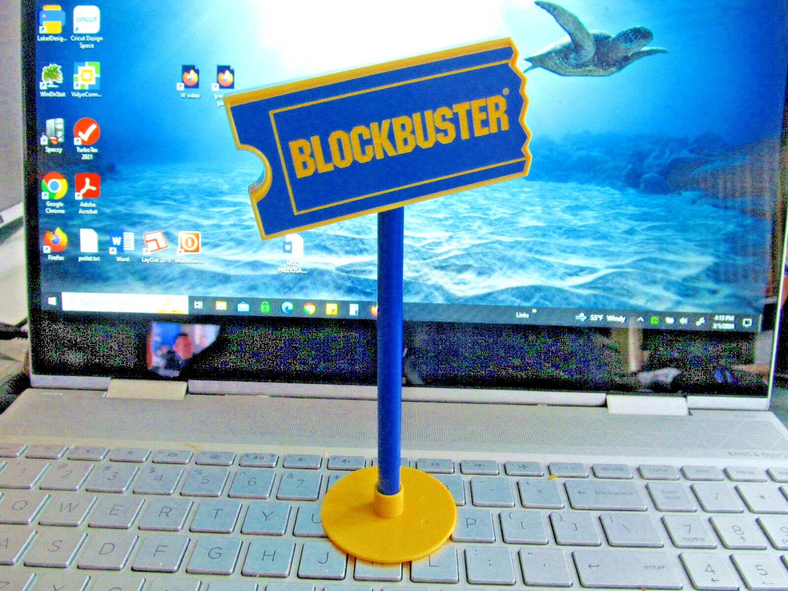 Blockbuster Video Sign