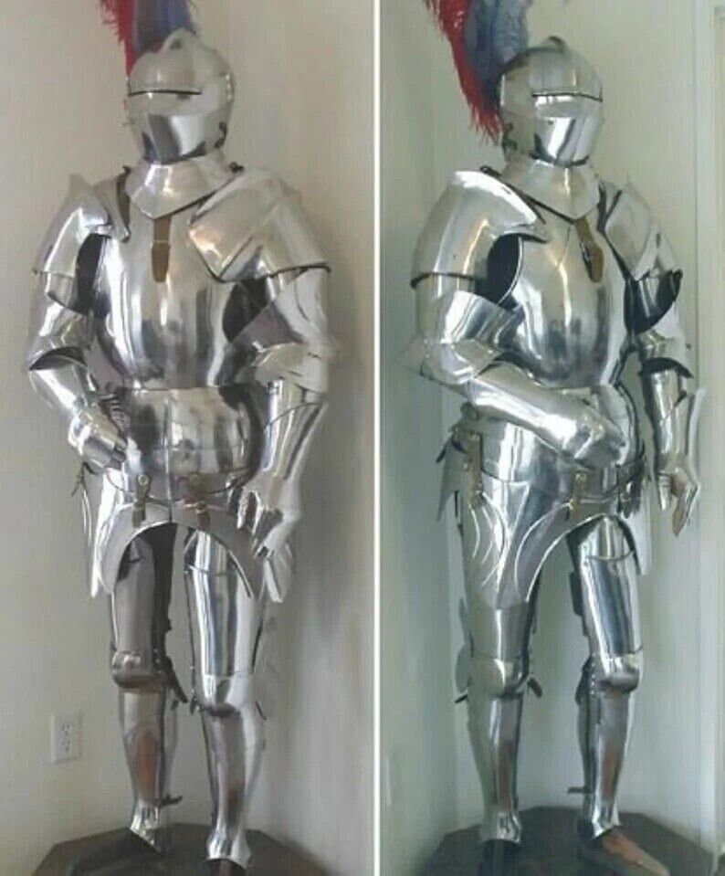 Collectibles Medieval Knight Suit Of Armor  15th Century Combat Armour Suit  Ful