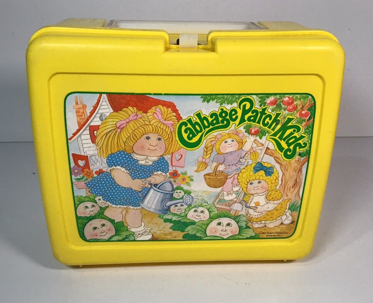 Vintage 1983 Cabbage Patch Kids Yellow Lunchbox