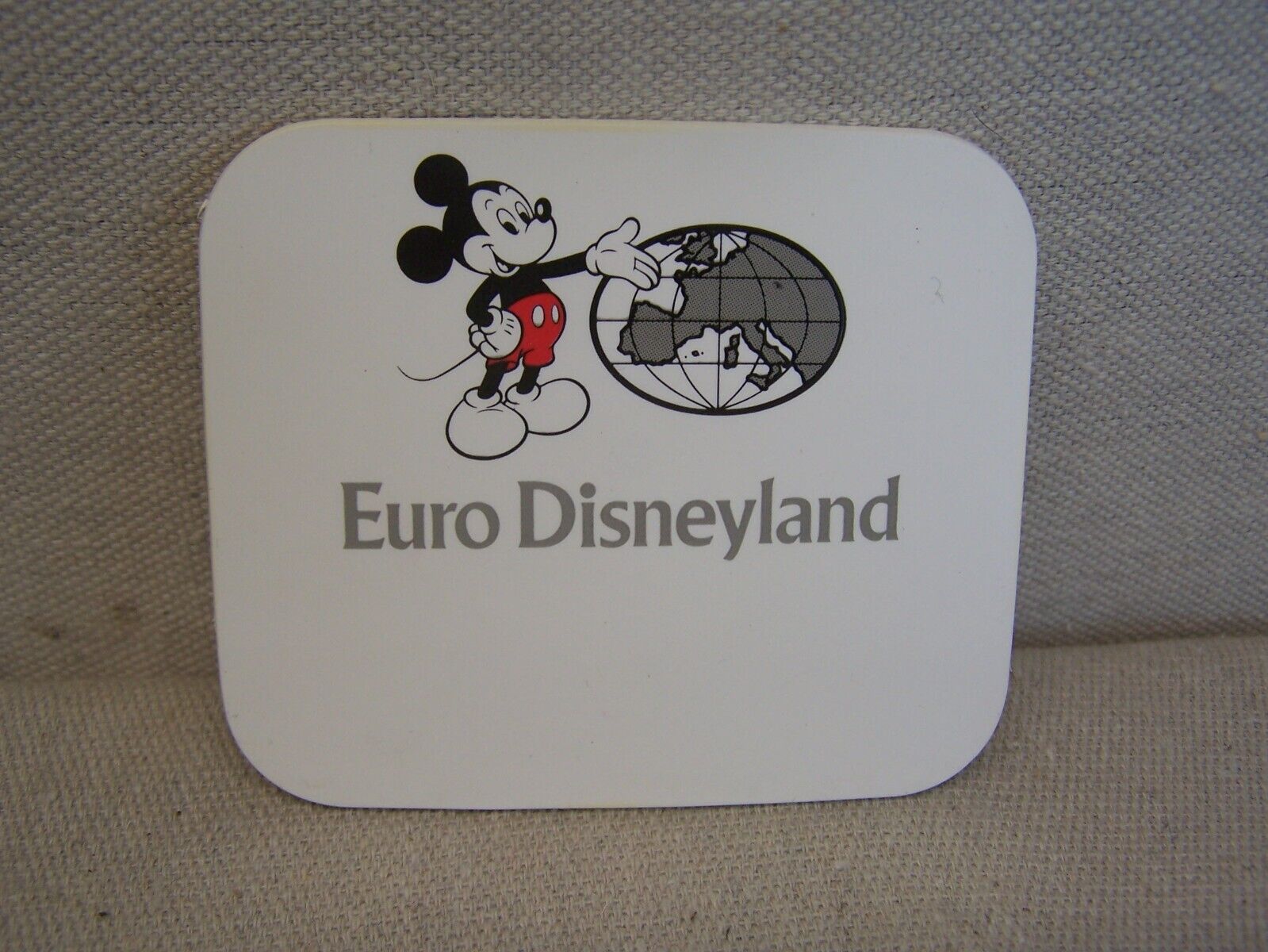 vintage euro Disneyland name tag badge pin cast member