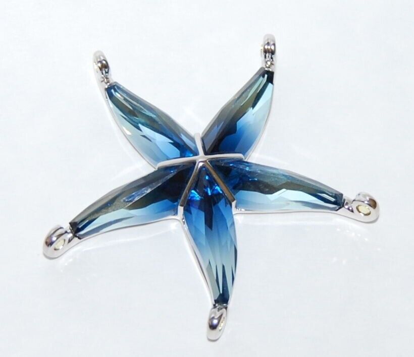 Swarovski Crystal Cantil Ocean Blue StarFish #626201 NIB w/COA Paradise Fish