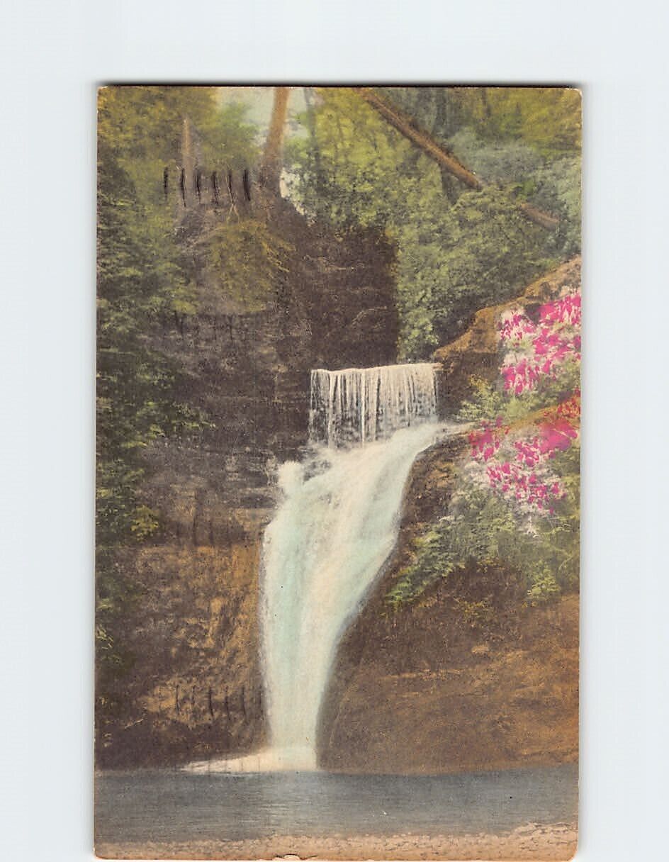 Postcard Lower Falls At Buck Hill Falls Pennsylvania USA