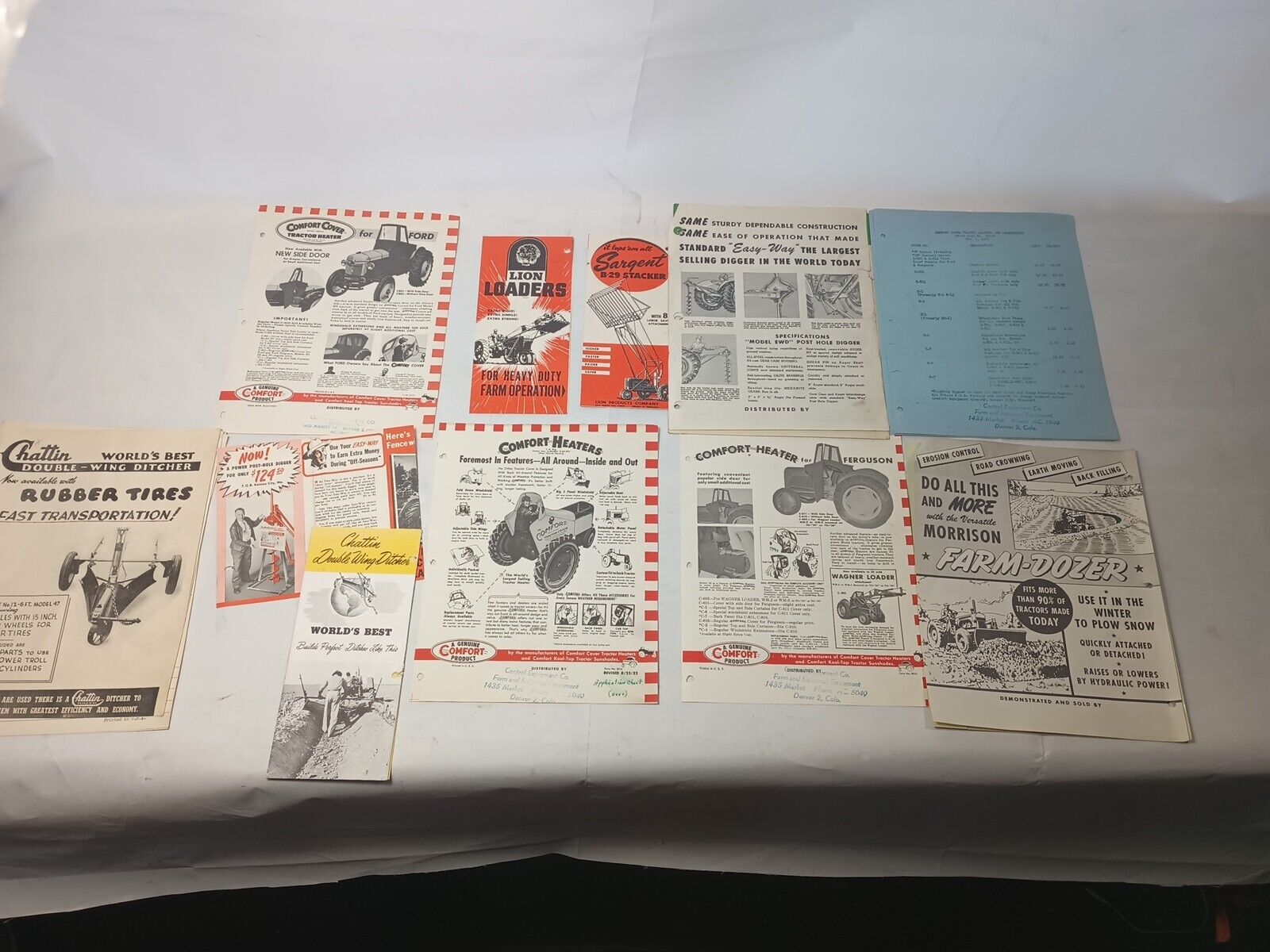 Lot Of Vintage Original Advertising Brochures  Agriculture Implements G94 6
