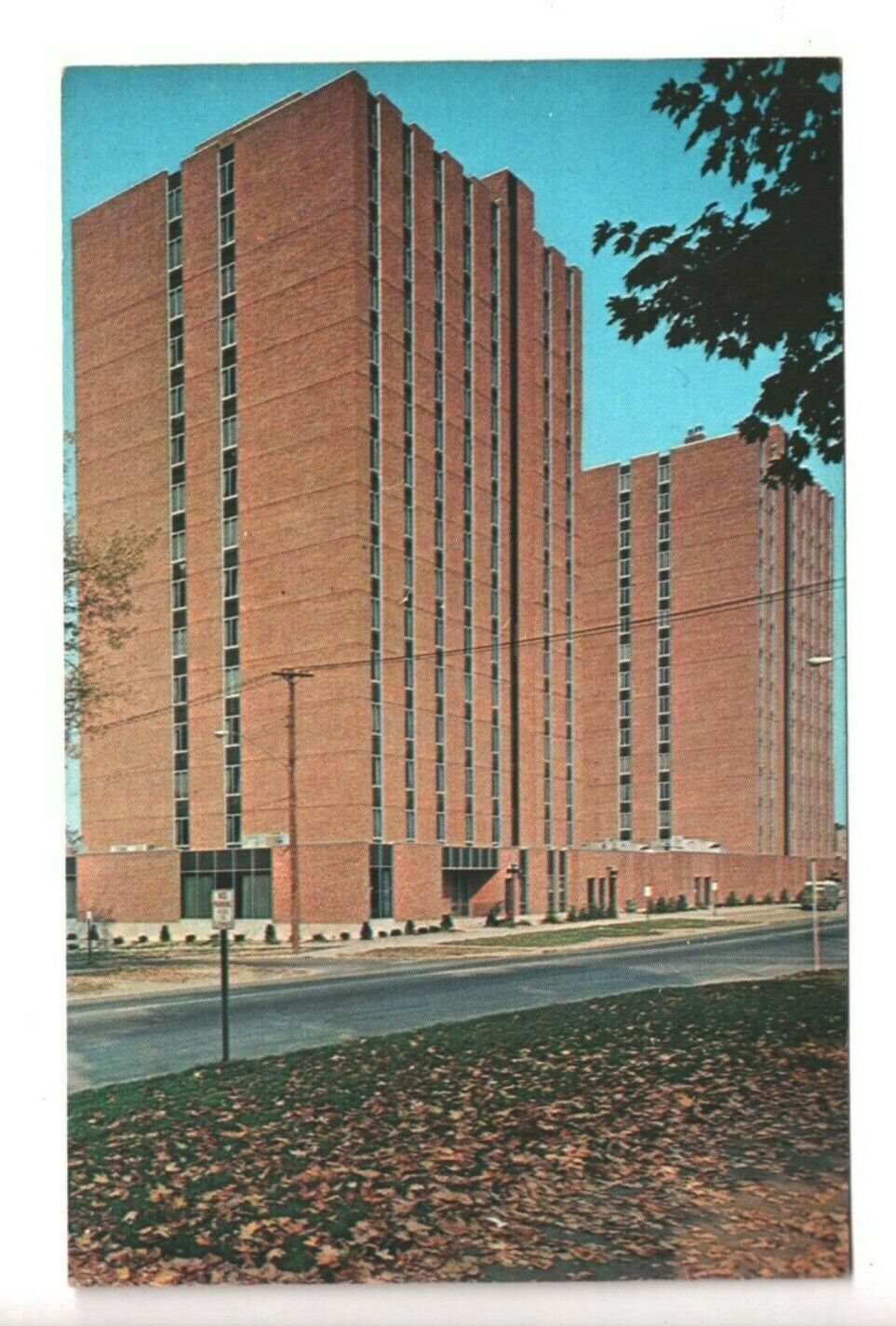 Postcard Huntington WV West Virginia Marshall University Campus Towers