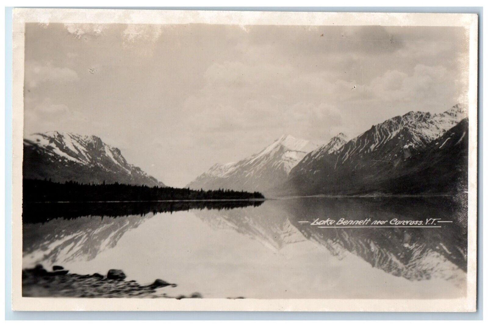 c1910\'s Lake Bennett Near Carcross Yukon Territory Canada RPPC Photo Postcard
