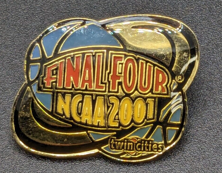 2001 NCAA Basketball Final Four - Twin Cities Minnesota - Enamel Hat Lapel Pin