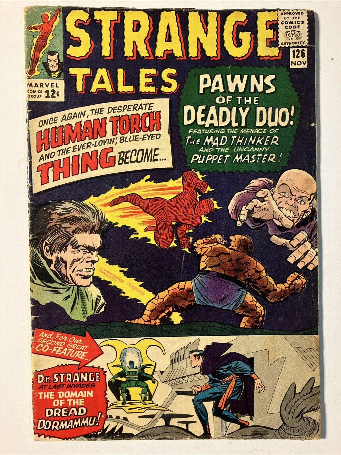 Strange Tales #126 GD/VG 3.0 1964 1st app. Dormammu Clea Marvel Comics