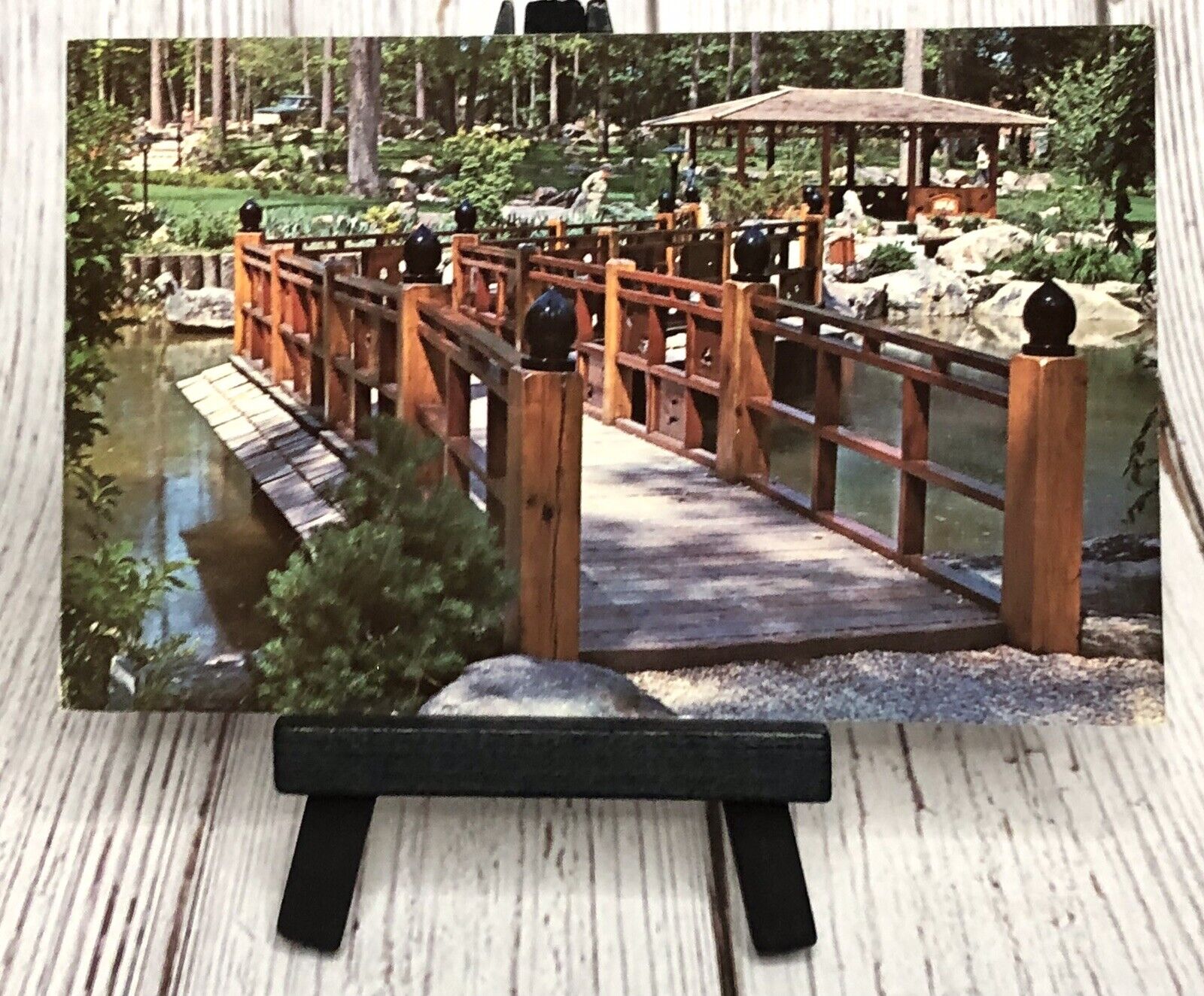 Birmingham Alabama - Japanese Gardens - Zigzag Accomplishment Bridge Postcard