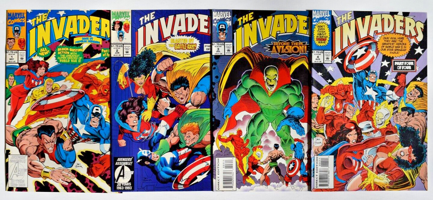 INVADERS (1993) 4 ISSUE COMPLETE SET#1-4 MARVEL COMICS