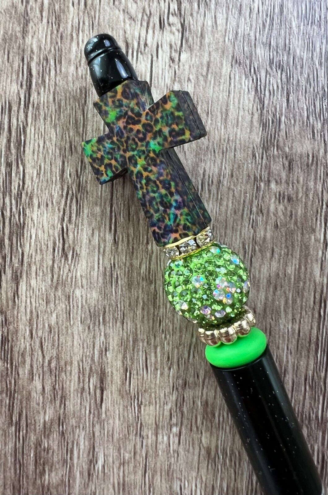Custom beaded pen. Pray, Jesus. Gifts, basket filler, party, journal, teen,