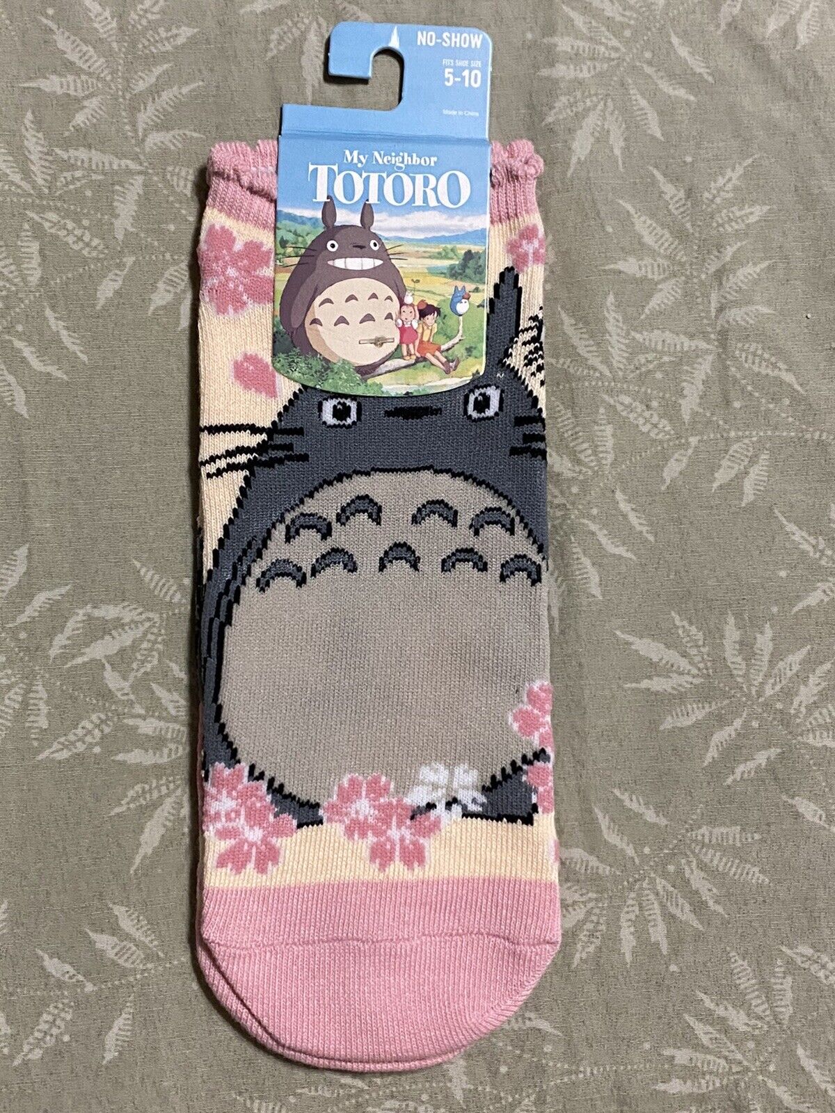 Studio Ghibli My Neighbor Totoro Pink No-Show Socks