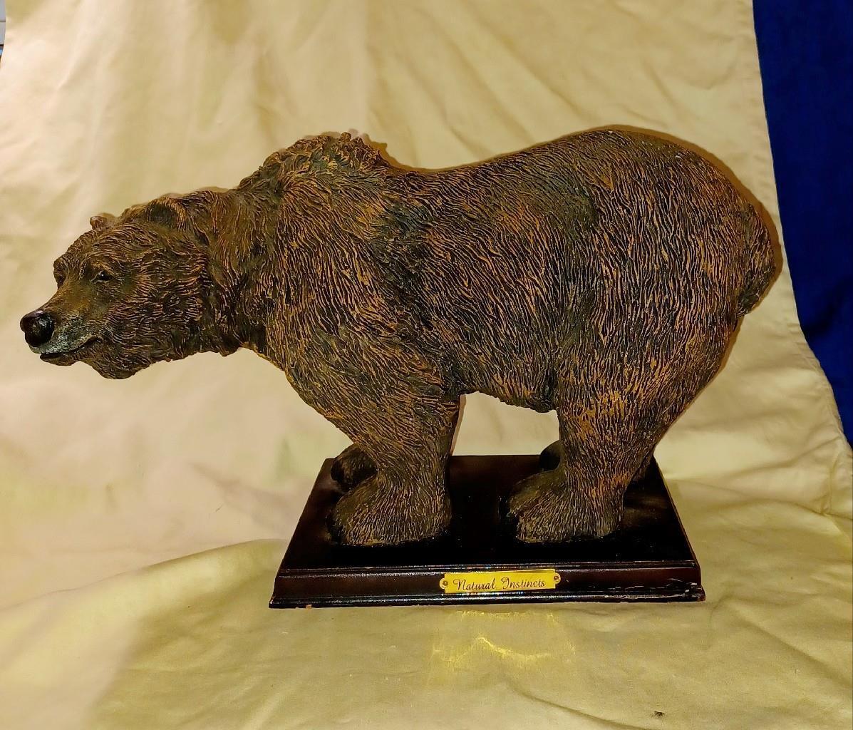 Vintage Grizzly Bear Sculputure Figurine - 12\