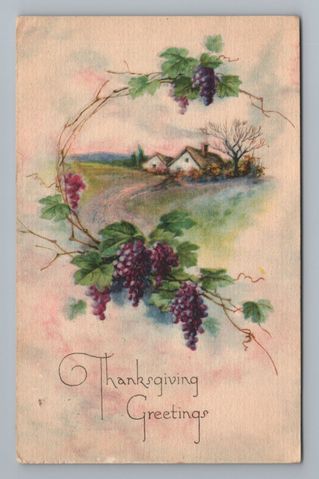 1924 Thankgiving Vintage Postcard