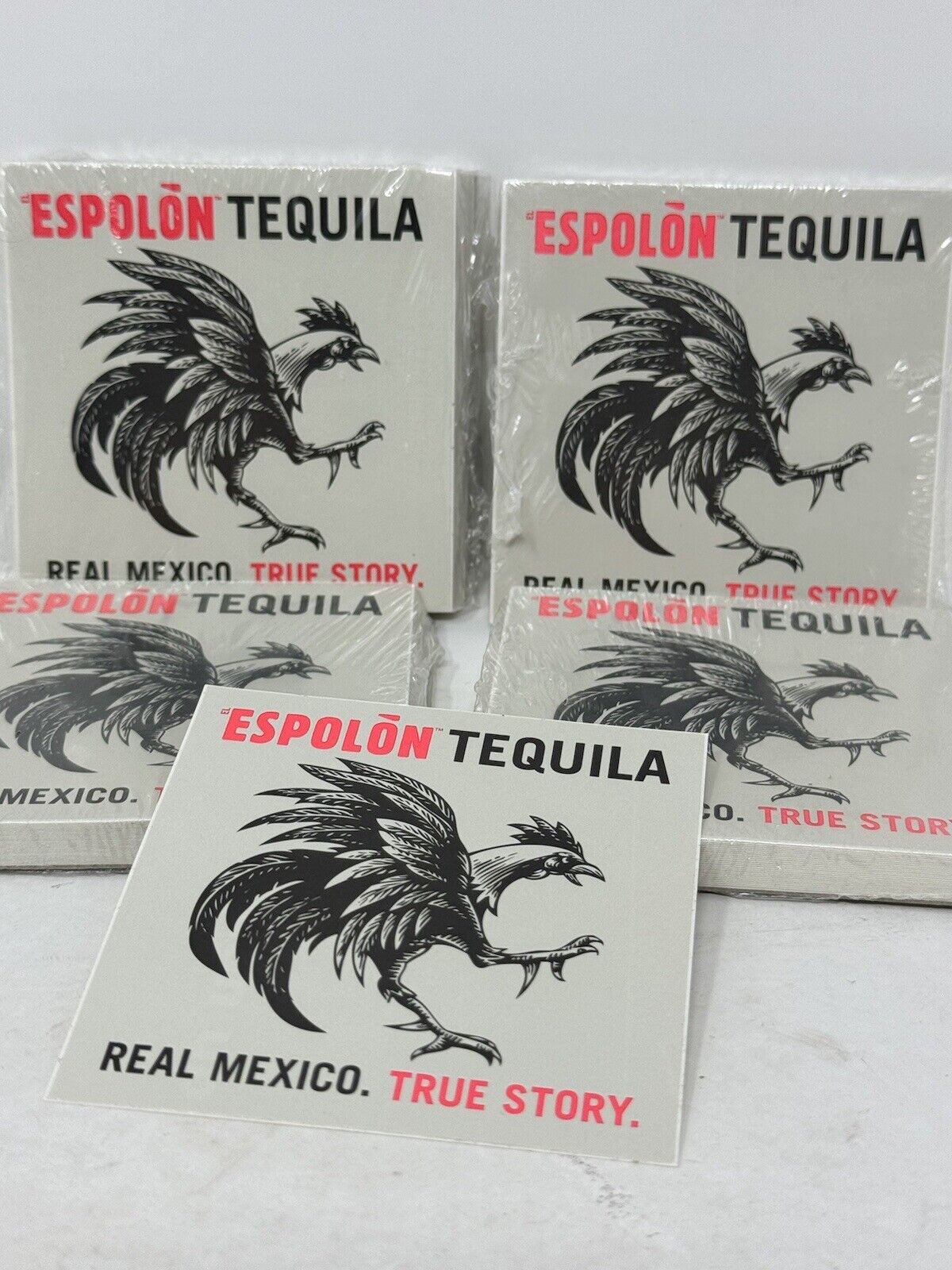 lot of 4 packs of 35 each espolon tequila stickers peel and stick bar mancave