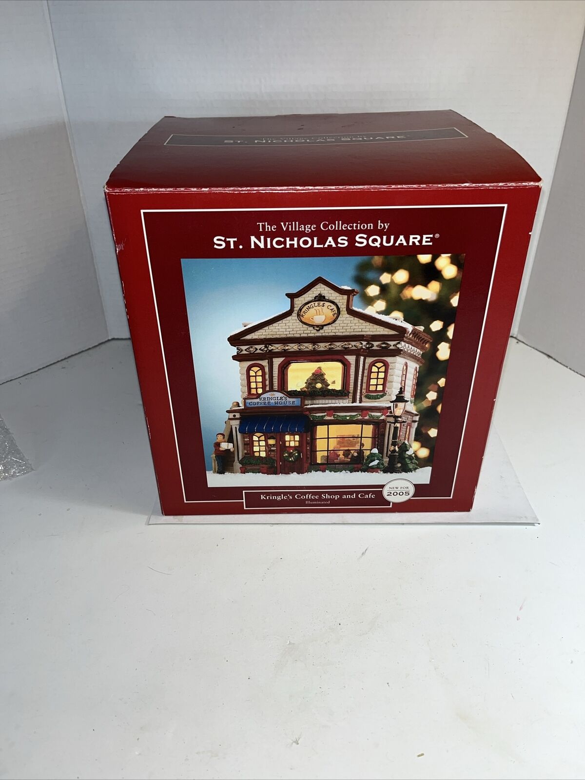 St. Nicholas Square Kringle’s Coffee House & Cafe  w/ Box and Cord