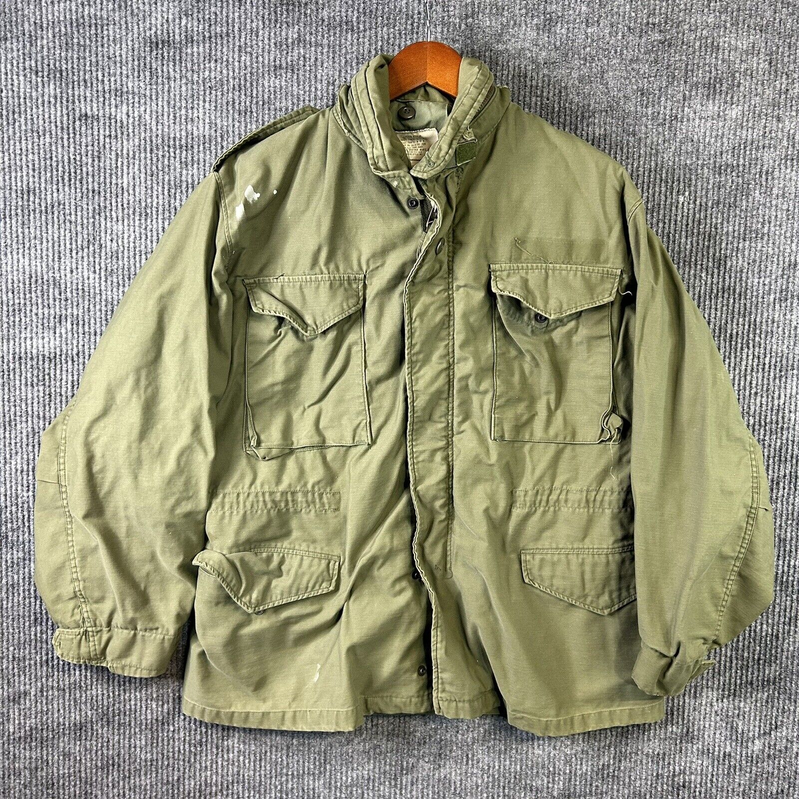 Vintage Military M65 Cold Weather Field Coat Size Medium Regular Jacket