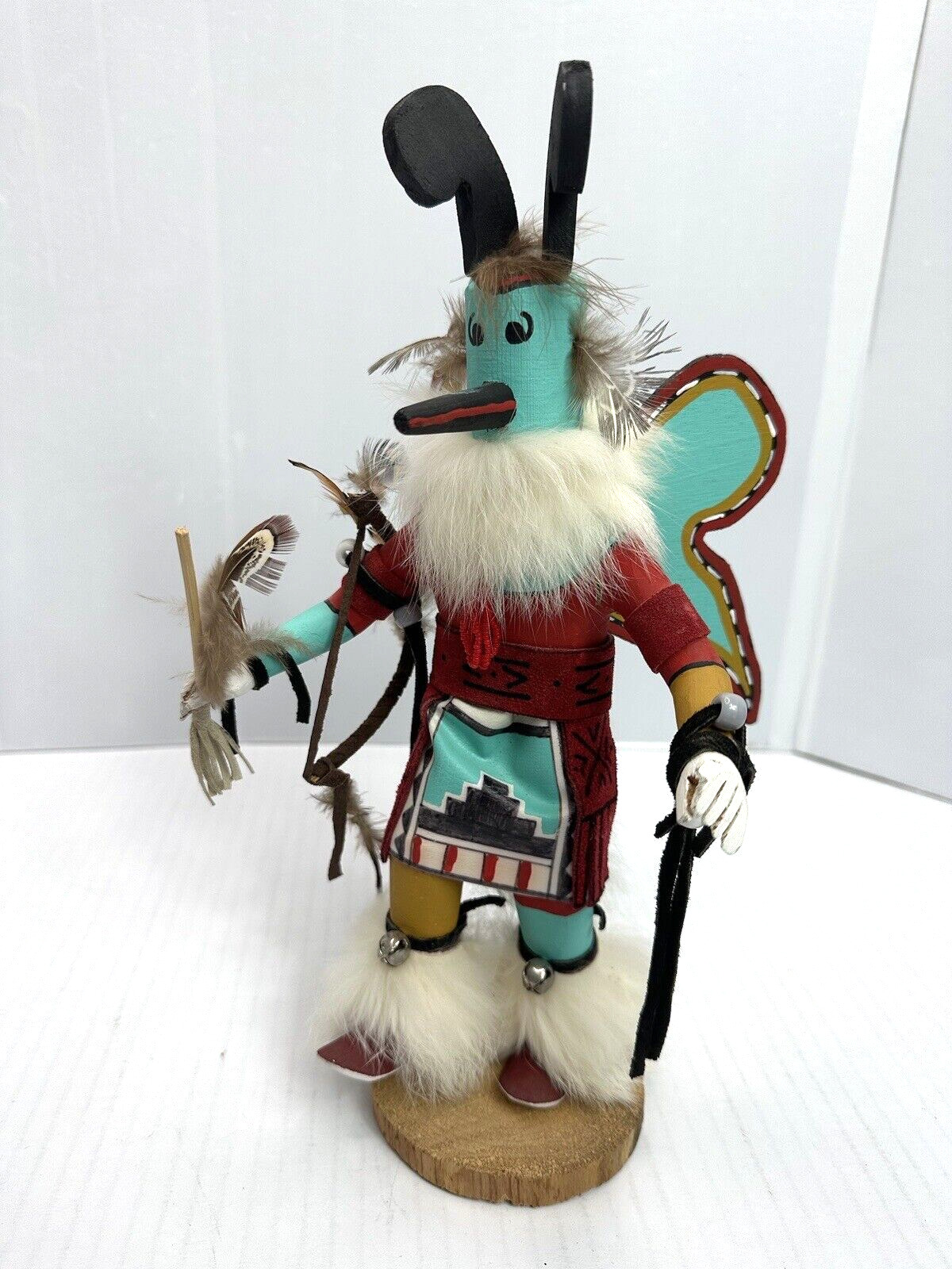 Kachina Signed YMV Cambridge Butterfly Man*********** DAMAGED UNDER ARMS SEE VID