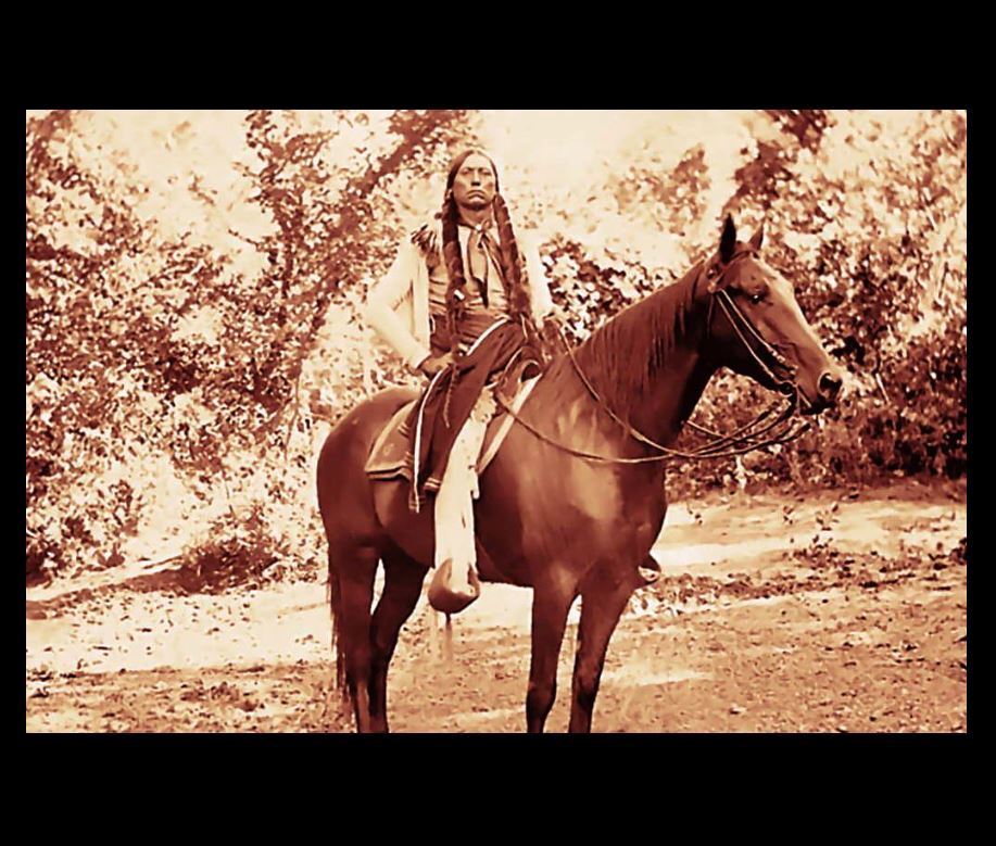 1897 Comanche Chief Quanah Parker PHOTO,Native American Indian Warrior Horseback