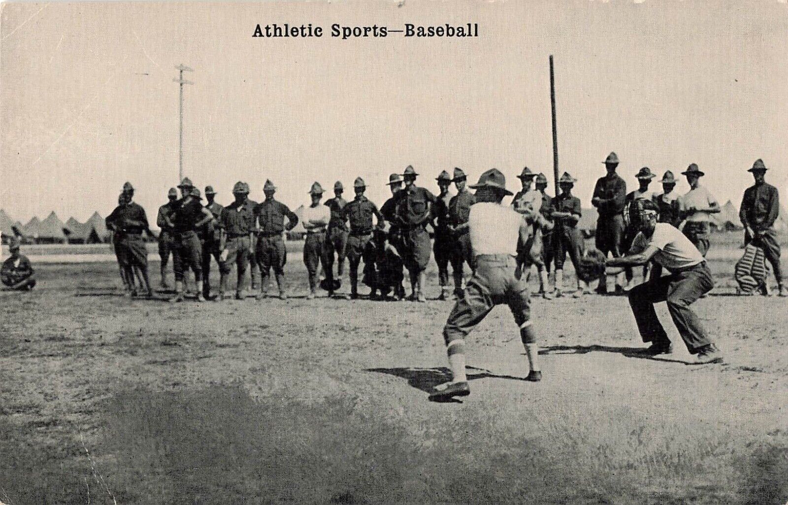 Mexican War Expedition Postcard - Army Athletic Sports - Baseball  WW1    Z6