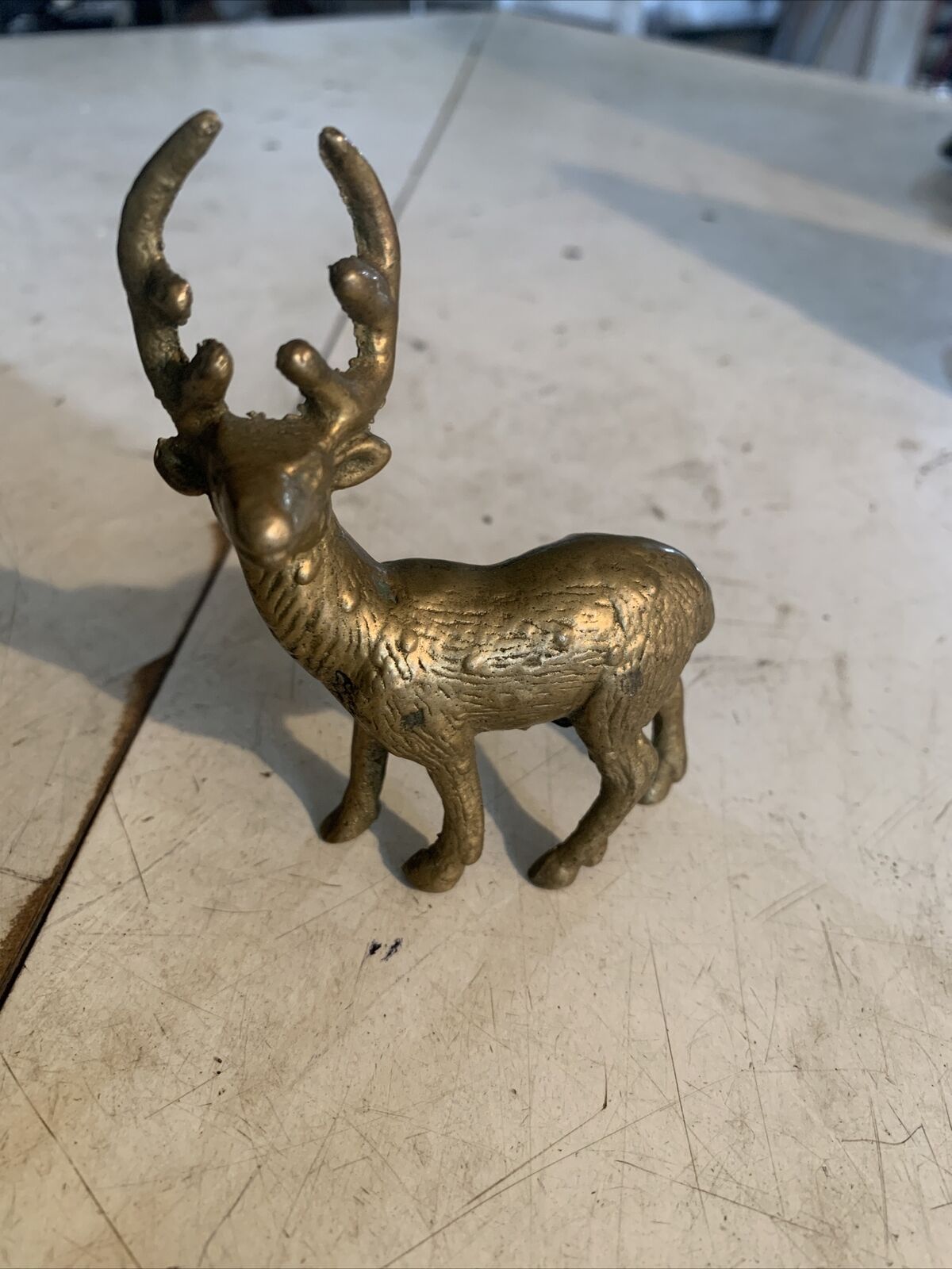 Vintage Brass Deer 4” 