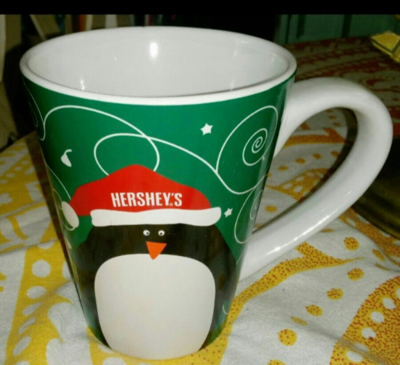 Hershey\'s Kisses Christmas Penguin Mug Holiday Coffee Tea Cup