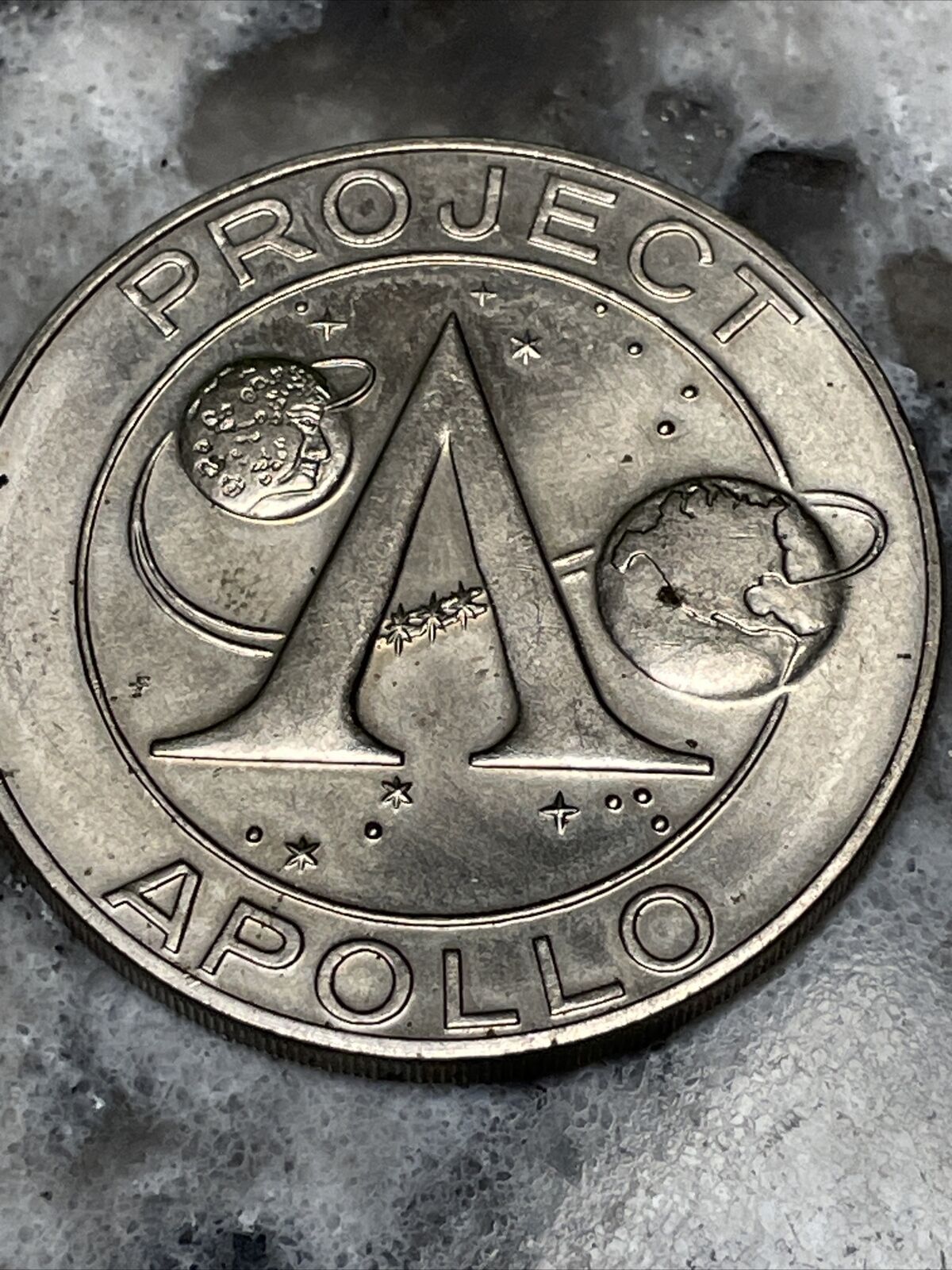 Apollo Seven Project Apollo Schirra Eisele Cunningham Coin Token Medal Space