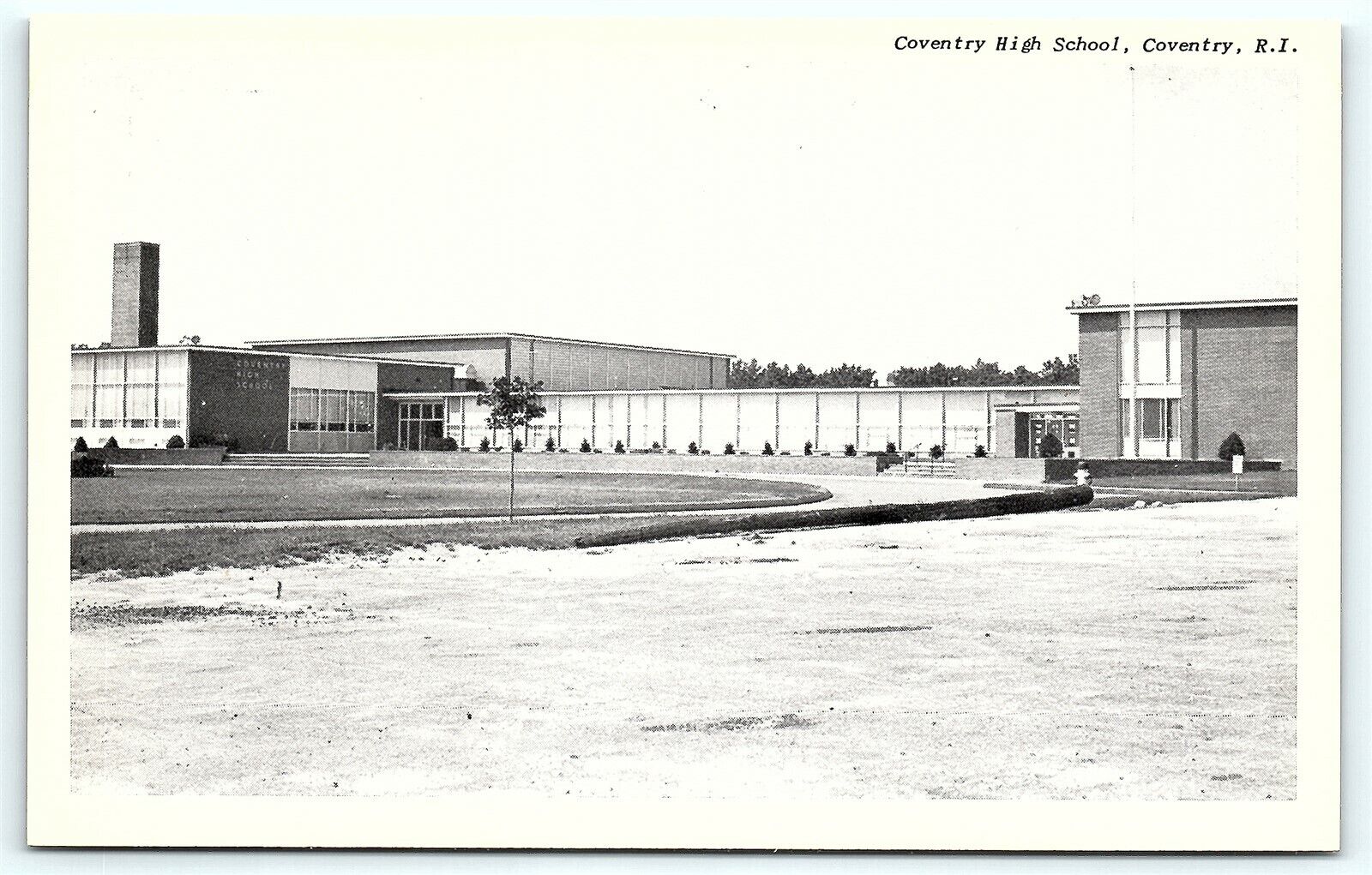 Postcard RI Coventry High School Rhode Island D1
