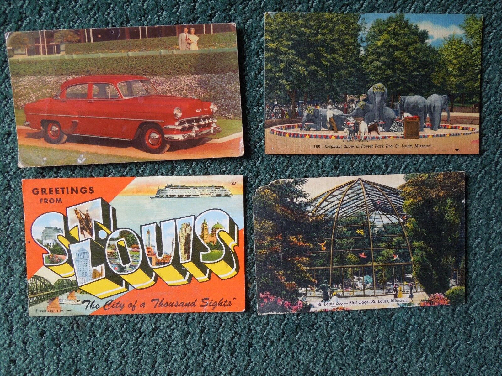 Lot of 4 Postcards - Saint Louis Missouri