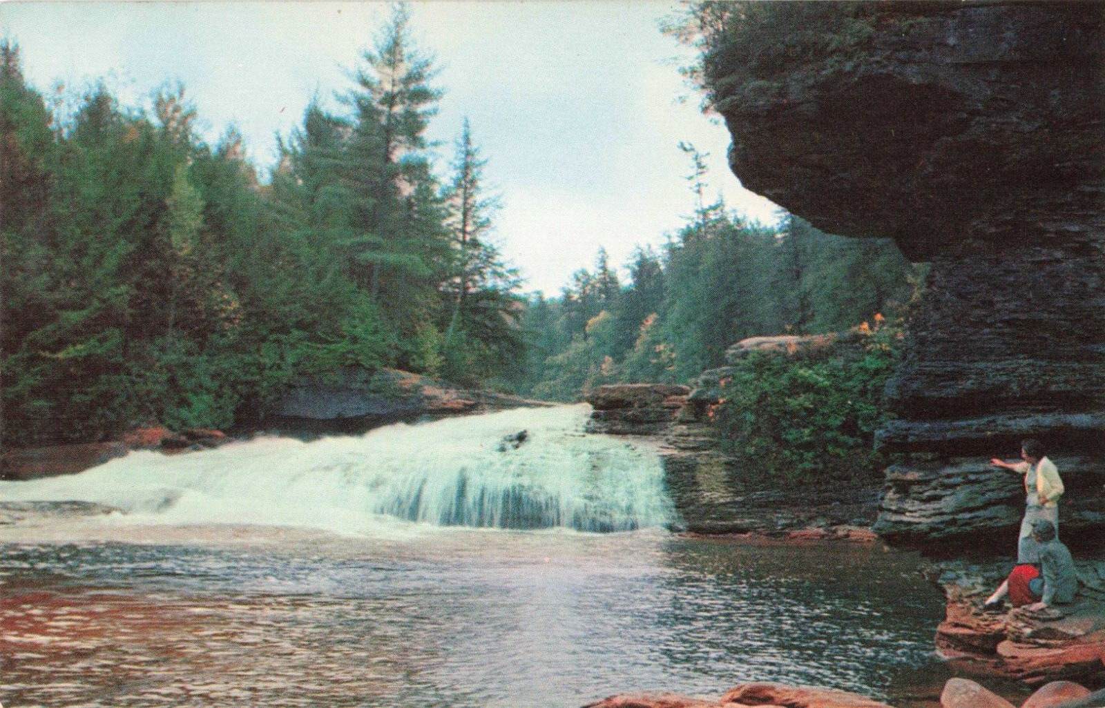 Oakland MD Maryland, Swallow Falls, Deep Creek Lake, Vintage Postcard