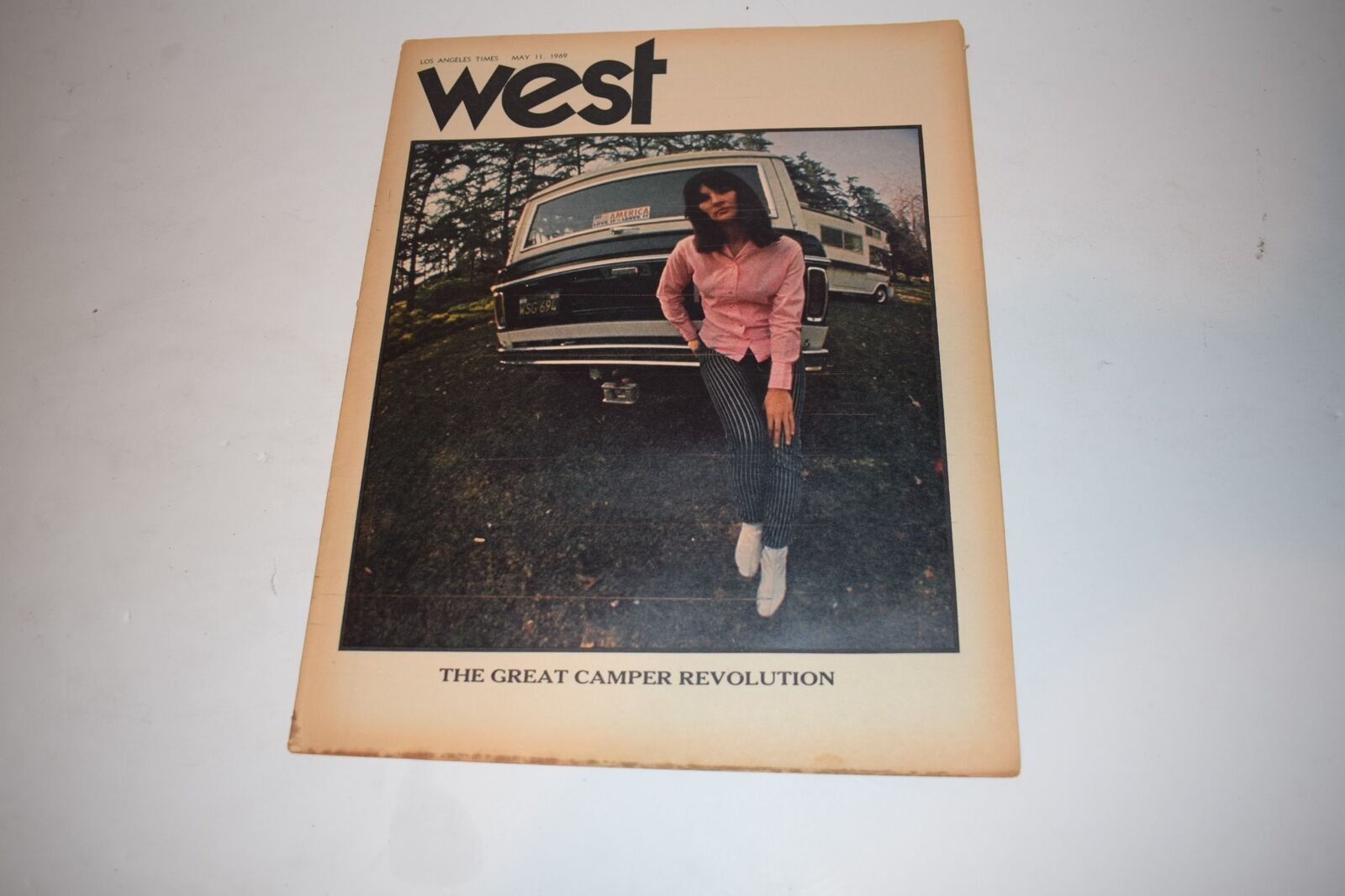 Los Angeles Times WEST Magazine -GREAT CAMPER REVOLUTION MAY 11 1969  (MPF67)