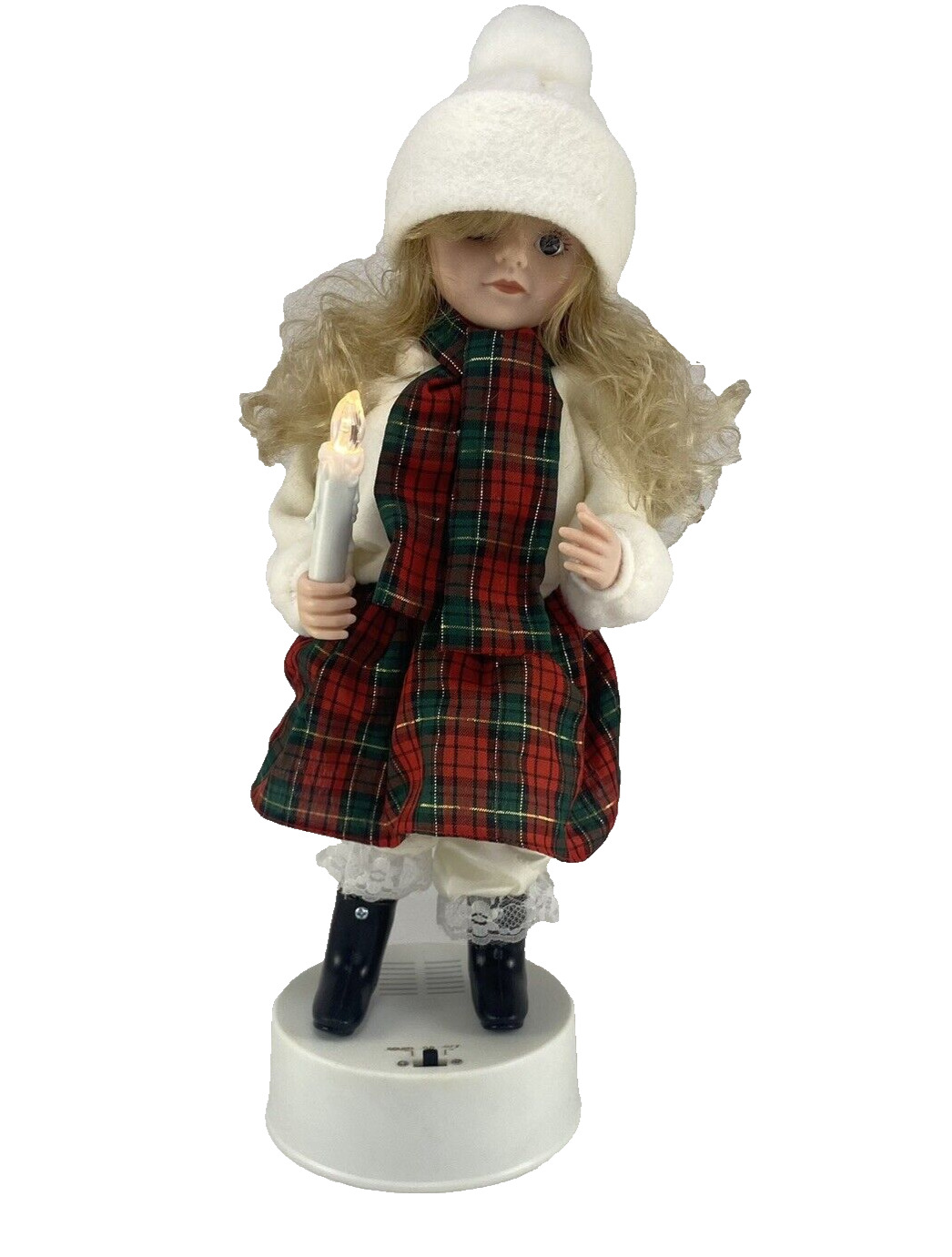Vtg 1992 Battery Telco Classics 15” Holiday Time Christmas Caroler Doll Blonde