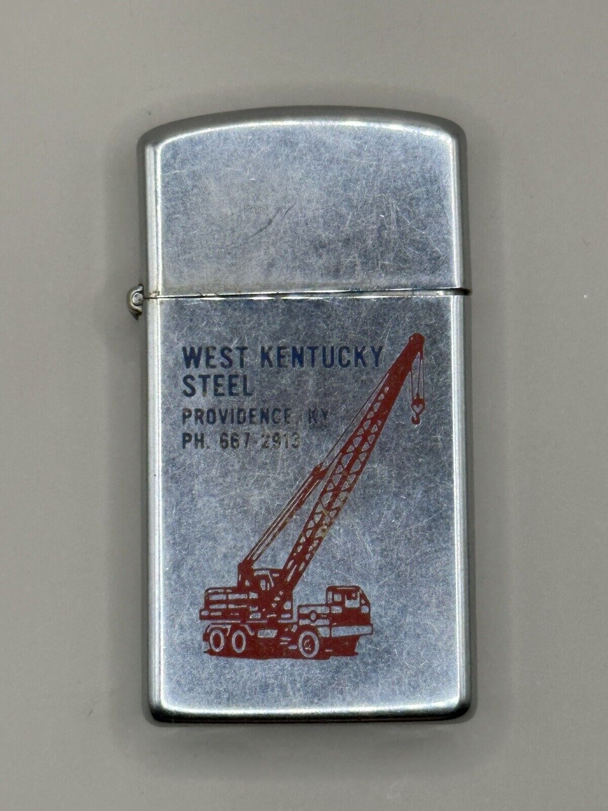 Vintage 1982 West Kentucky Steel Advertising Zippo Lighter Providence KY