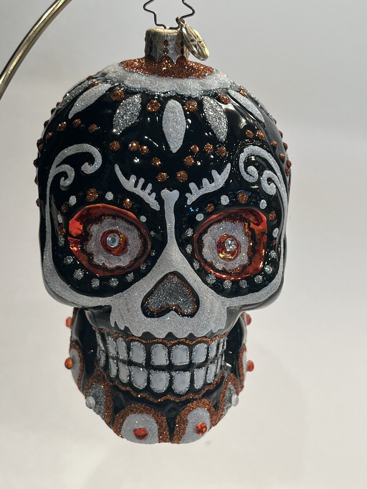 Christopher Radko Sugar Skull Day of the Dead Halloween Ornament