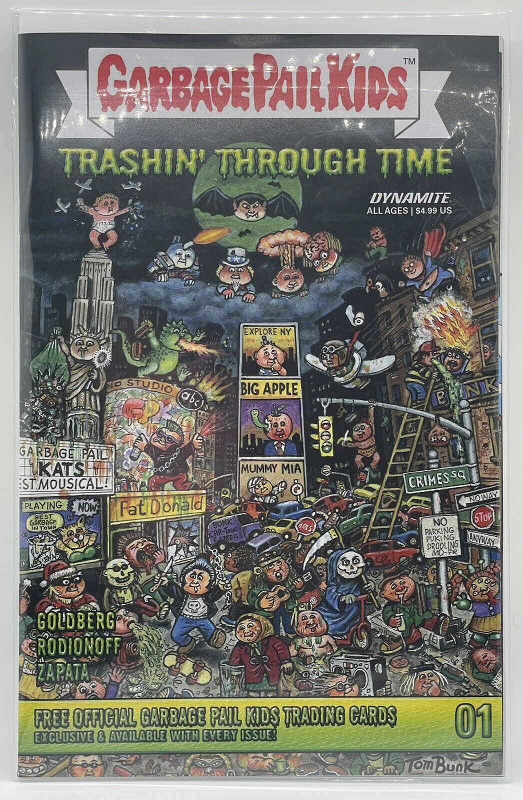 Garbage Pail Kids Trashin Through Time #1 Cover Tom Bunk