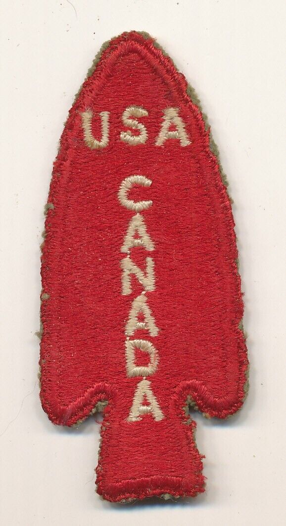 1st Special Service Forces 1st SSF Canada USA red arrowhead real WWII off unifor