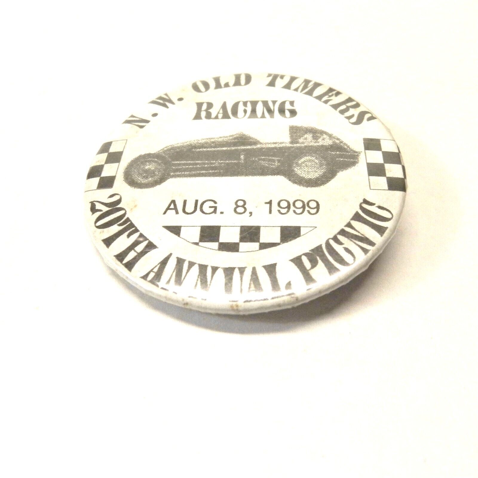 VINTAGE NW OLD TIMERS RACING 20TH ANNUAL PICNIC 1999 PRE OWNED COLLECTABLE PIN
