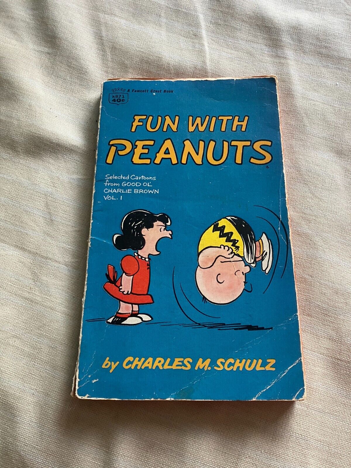 Vintage 1968 Fun with Peanuts Book by Charles M. Schulz - Preowned