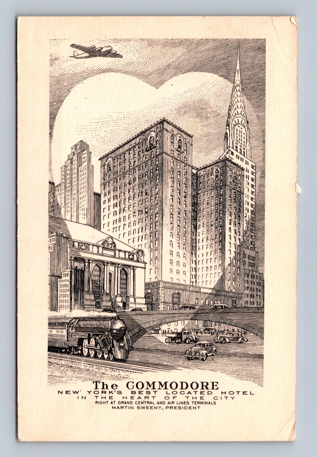 Postcard The Commodore Hotel New York, NY